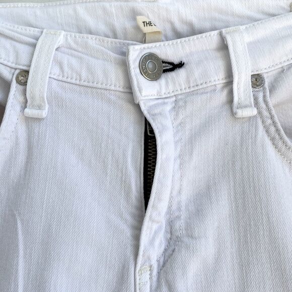 Rag & Bone Womens Aged Bright White The Dre Slim Boyfriend Stretch Jean Sz 26 - Picture 6 of 16